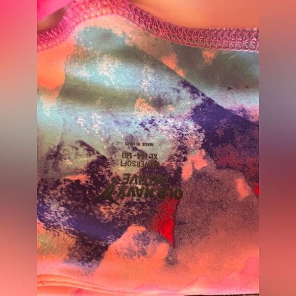 Girls Old Navy Power-soft tie dyed splatter leggings size XL 13-16 - Picture 8 of 8